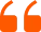 Bold orange quote icon